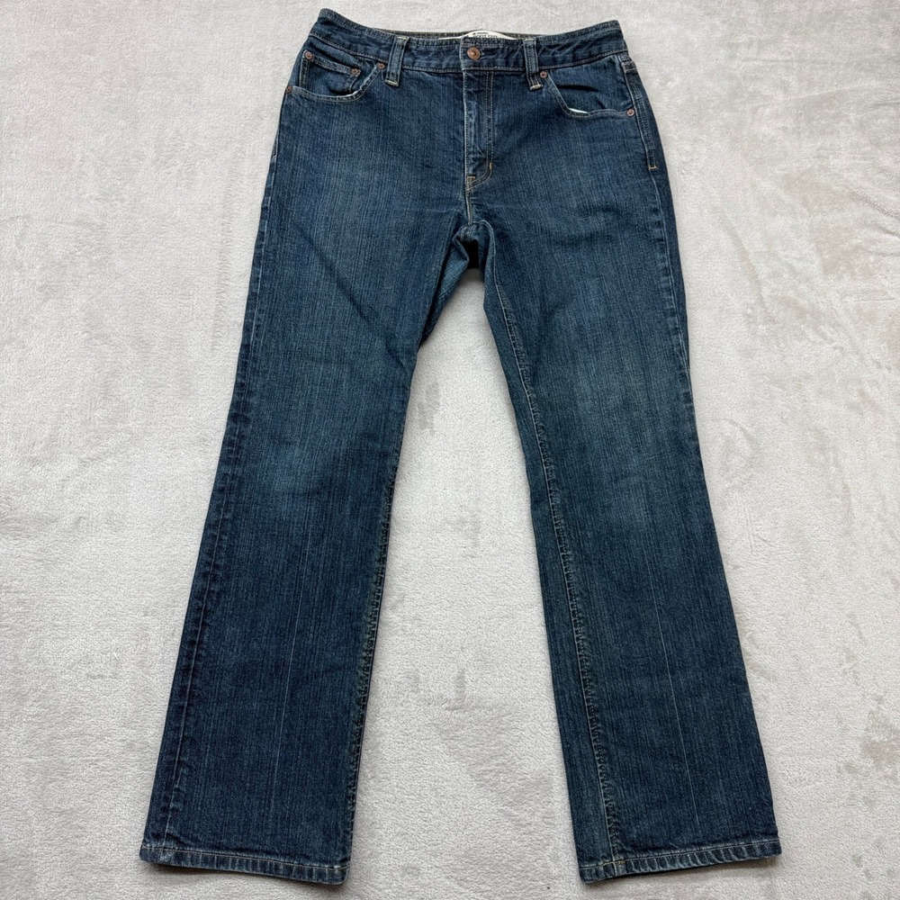 Vintage Gap Jeans Womens 8 Ankle Boot Dark Blue Stretch Denim Mid Rise Y2K Retro
